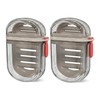 2Pcs Travel Soap Case, Portable Soap Box with Draining Board