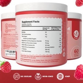 Dr. Moritz Magnesium Glycinate Gummies for Adults & Kids - with L-Theanine & Lemon Balm - Magnesium Gummies for Women & Men for Relaxation Support - No Sugar Added, Non-GMO (120 Count)