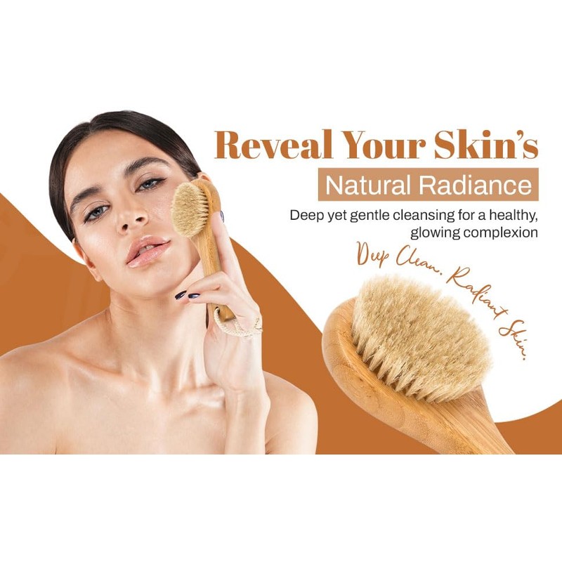DSG PRO Face Brush – Soft Goat Hair & Natural