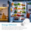 LOXYEE LED Refrigerator Light Bulb 2 Pack，Daylight White 5000K 120V