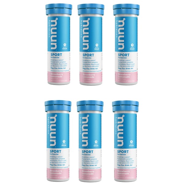 Nuun Hydration Nuun Active - Strawberry Lemonade 10 Tablets per pack(6 pack)