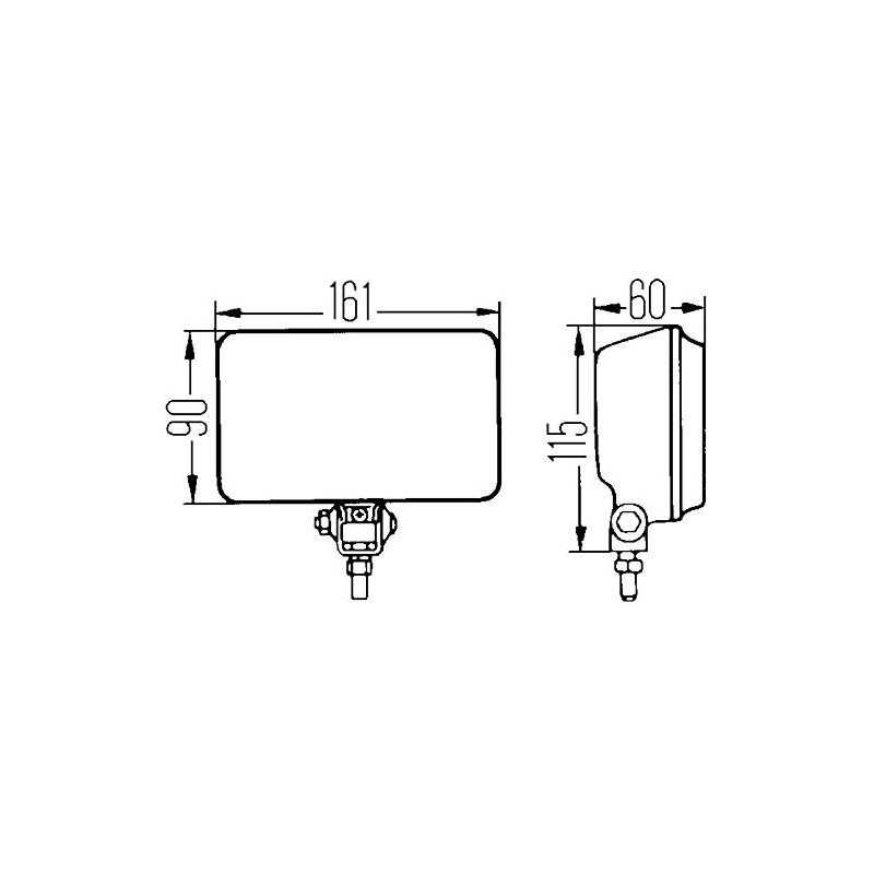 HELLA 005860221 450 FOG LIGHT (AMBER LENS) H3 12V SAE/ECE