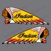 isellstickers BM-12037 Indian Motorcycle Chief War Bonnet Gas Tank Bike