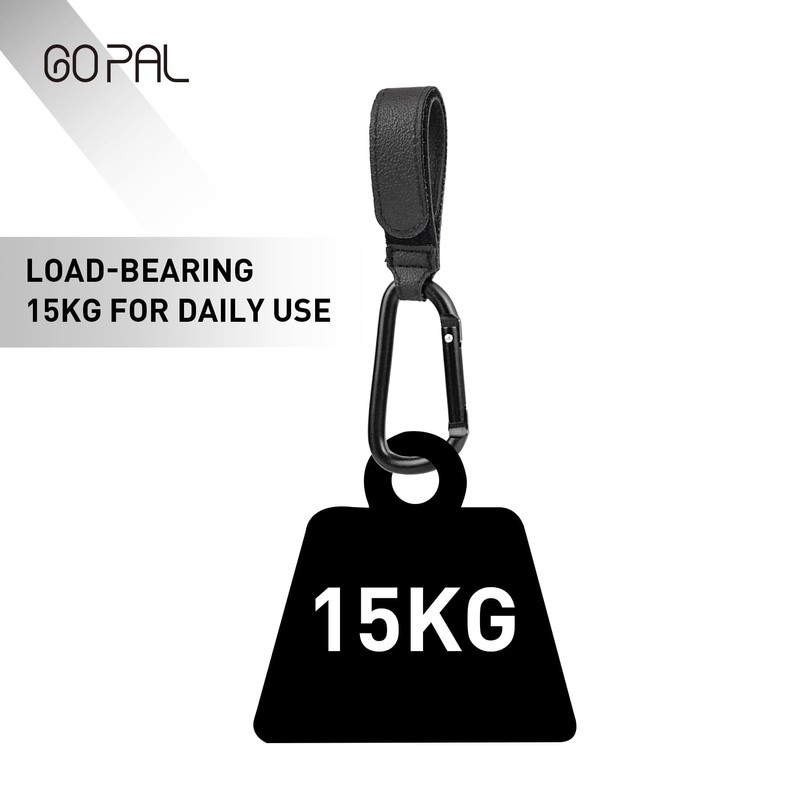 6 Pack Stroller Hooks for Bags, Baby Stroller Clips and