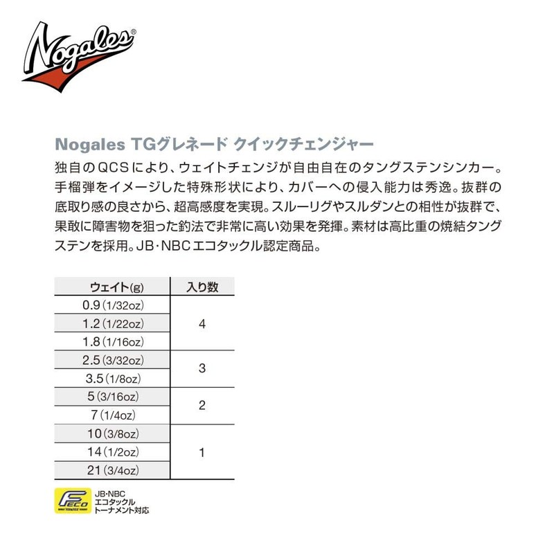 VARIVAS Nogales Sinker TG Grenade Quick Changer, 0.03 oz (0.9