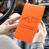 FACATH Leather Car Registration and Insurance Holder - Vehicle Glove