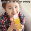 YALIHAIXIA 4 Packs Plastic Juice Bottles with Screw Lid Empty