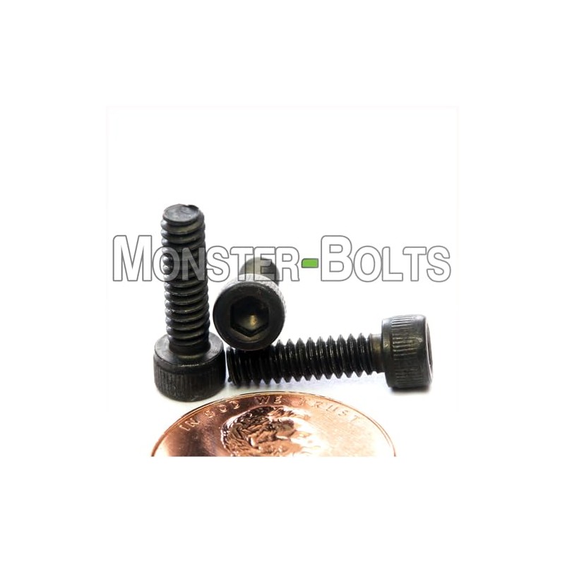 MonsterBolts - #6-32 x 1/2" Socket Head Screws, ASTM A574,