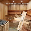 Sauna Sand Timer 15 Minute, Heat Resistant Wood Hourglass Sand