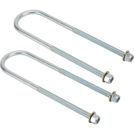 Leaf Spring U-Bolts for 2-1/2 Inch Axle Tube, 10 Inch Long