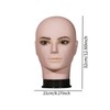 perfeclan Male Bald Mannequin Head,Training Head Model,Multipurpose,Makeup Doll Head,Manikin Head