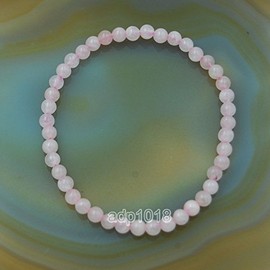 Wholesale Natural Gemstone Beads Stretch Bracelet Healing Reiki 4,6,8,10,12mm (10mm, Rose Quartz)