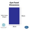aztex Eat, Sleep, Train, Repeat Gym Towel With Zipped Pocket,