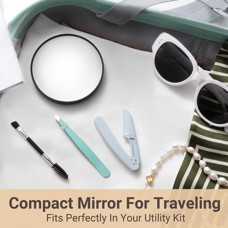 TsMADDTs 20X Magnifying Mirror with Suction Cups, Small Magnify Mirror,