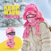 WAWSAM Space Children's Balaclava Face Mask for Boys, pink