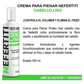 Nefertiti Crema Para Peinar Cabello Liso Anti Frizz 300ml                                                                                             