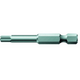 WERA 135099 Hexagon Driver Bit for Hex Socket Screws, Insertion 0.25 inches (6.35 mm), Blade Size: 1/4 HEX, Total Length: 2.0 inches (50 mm)