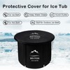 B&Y XL Ice Bath Tub, Foldable Bathtub with Cover for