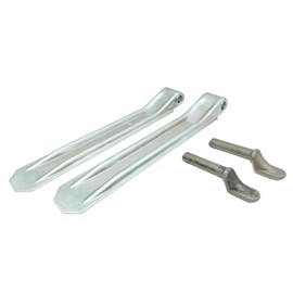 HGW 2 x Trailer Side Hinge with Diameter 15 mm Welding Bolt/Hinge Set for Car Trailers (540 mm)