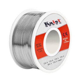 Low Temperature Solder, Low Melting Point Solder Wire Reel, 0.01 inch (0.3 mm), 1.8 oz (50 g), Extra Fine Solder Wire, Low Temperature Solder, High Solder Flux Content, Lead Filling, Flux, Solder,