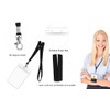 2Pack ID Badge Holder with Lanyards- Heavy Duty Clear ID