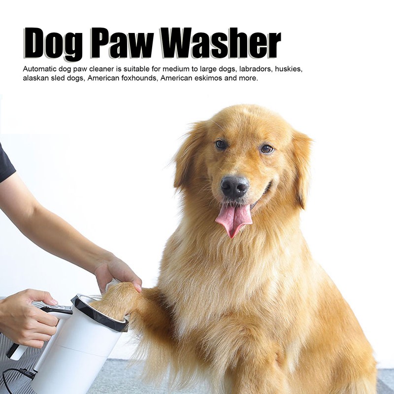 Automatic Dog Paw Cleaner Portable Split Hand Operated Rechargeable Powerful