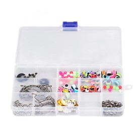 Fishing Terminal Tackle Kit Sharp Tip Stainless Steel Rust Proof for Beginners Children Adults