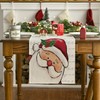 Artoid Mode Santa Claus Christmas Table Runner, Winter Xmas Kitchen