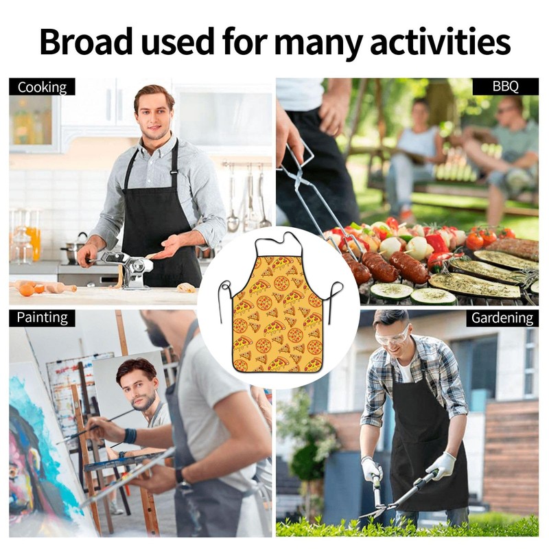 NTPYCO Cute Pizza Apron - Unisex Adults - One Size