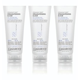 GIOVANNI Eco Chic Straight Fast Straightening Elixir, 6.8 oz. Each - Ultimate Hair Straightening, Superior Smoothing, Heat Protection, No Parabens, Color Safe (Pack of 2)