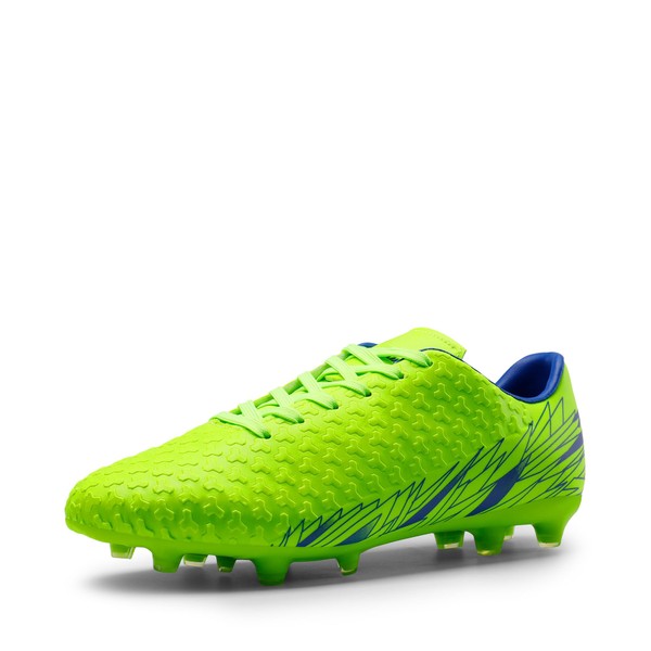 DREAM PAIRS Men's Mega-1 Firm Ground Soccer Cleats Shoes,Size 8,NEON/Green/Royal,MEGA-1