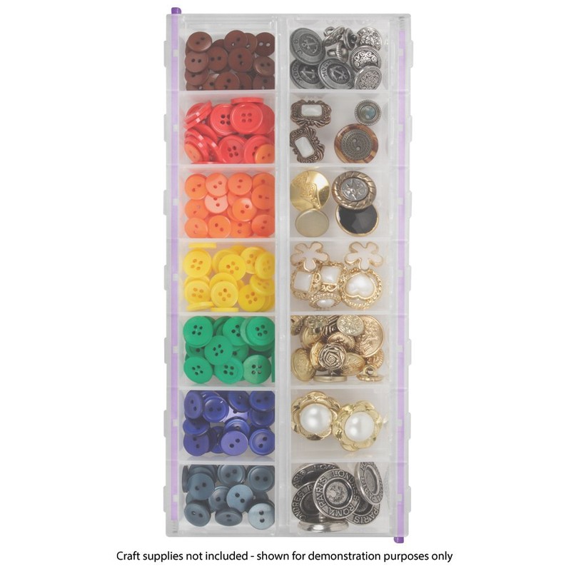 CRAFT MATES Bead Organizer and Plastic Storage Containers for Crafts,