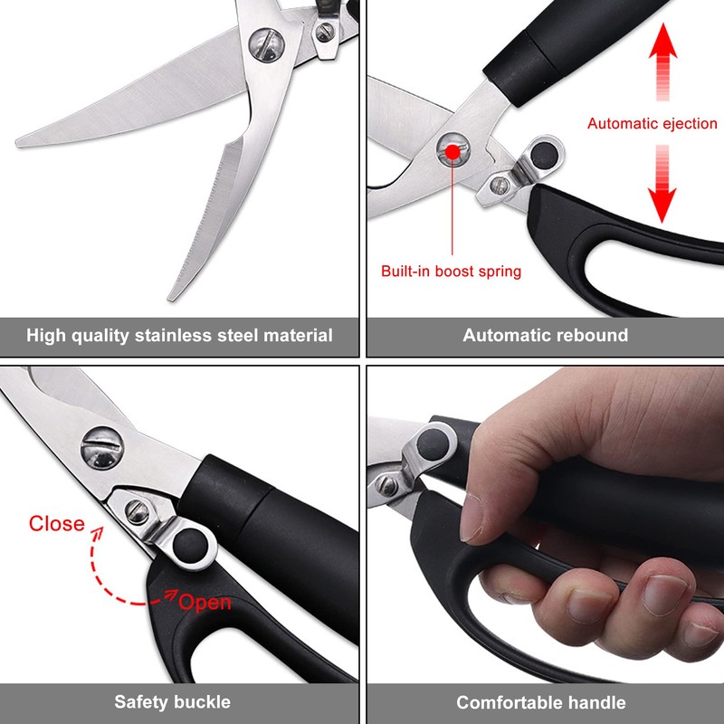 ATB Kitchen Scissor Heavy Duty Kitchen Shears with Protective Sheath