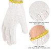 1 Pair of Work Gloves, White Knitted Cotton Protective Work