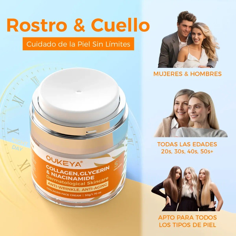Antiarrugas Colágeno Niacinamida Hidratante Firmeza Rostro