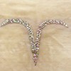 25x36cm Sew on AB Sequin Rhinestones V-Shaped Collar Crystal Appliques