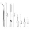 FIKLOTA 4-Piece Sewing Machine Cleaning Repair Tool Kit Includes Tweezers,