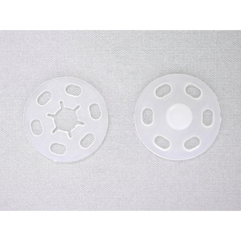 Naska Resin Snaps 15 mm 8 Pack Translucent Small – 15 