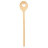 teemando Brand Wooden Cooking Spoon with Heart 30cm Round Cooking