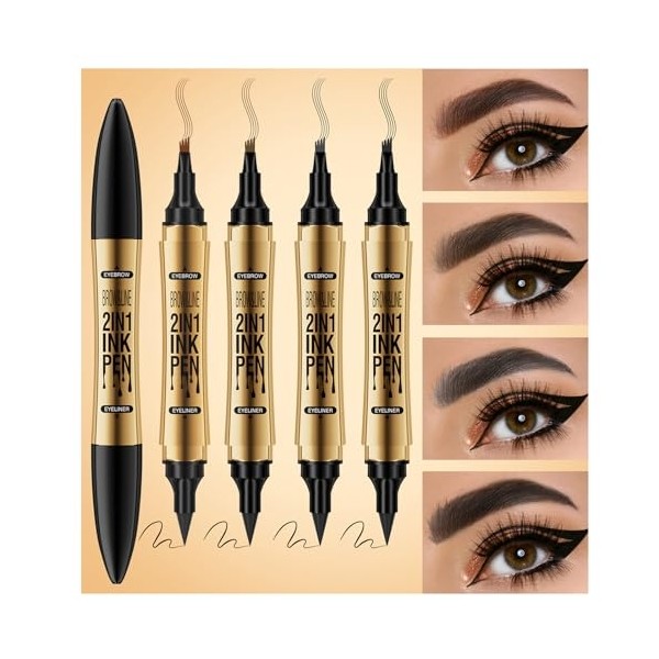 4 Eyebrow Pencils in Micro Blade Eyebrow Pencil Liquid Eyebrow