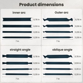 17PCS card scraper woodworking Cabinet scraper card Set for woodworking multi burnisher ，Blue Spring Steel, bevel knife deburring tools for Contour compact spaces detailed wood finishing