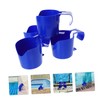 Outanaya 4pcs Pool Side Cup Holder Plastic Beverage Rack for