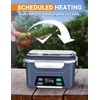 Docusvect Rechargeable Heated Lunch Box for Men, 1.3L Cordless Electric
