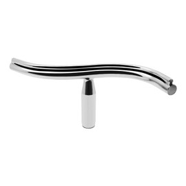 Jecoupoon 12 Inch Stainless Steel Curved Lathe Tool Rest, Shaped Wood Lathe Tool Rest for Bowl Turning, Wood Lathe Tool Holder, Wood Lathe Turning Accessories, 1 or 5/8 In Column (5/8")