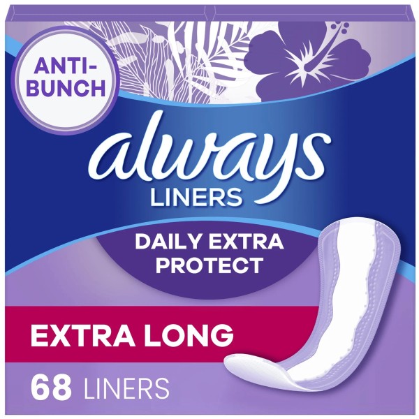 Unbranded Always Daily Extra Protect Panty Liners, Extra Long Length,