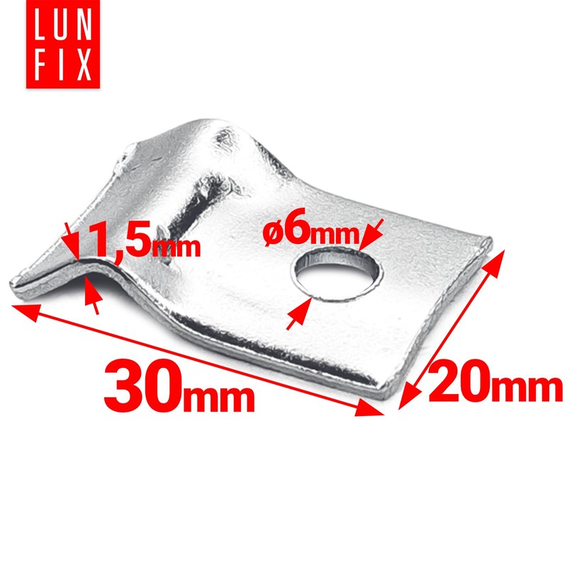 Mounting Clamp Rod Mat Fence Tension Wire Holder with Self-Tapping