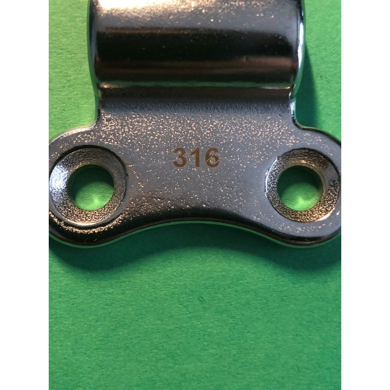 US STAINLESS Stainless Steel 316 Folding Pad Eye D Ring