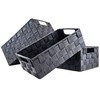 Clay Roberts Storage Baskets, 3 Pack, Grey, Large Storage Baskets