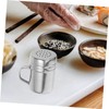 LABRIMP 2Pcs Stainless Steel Flour Sifter Jars with Ergonomic Handle