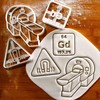 BAKERLOGY Set of 3 MRI Cookie Cutters (Design: MRI Machine,